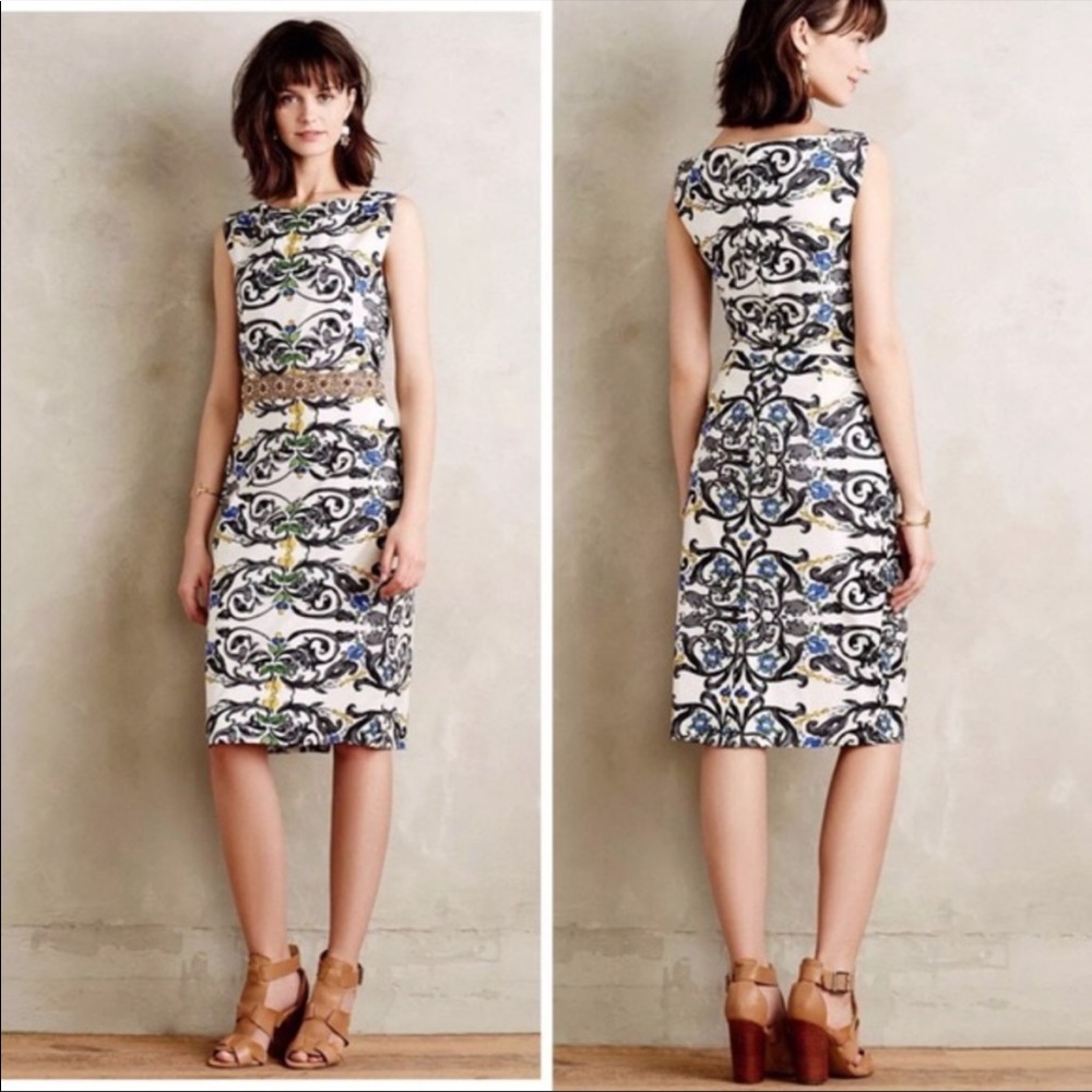 Anthropology’Peony’ sheath dress size 6
